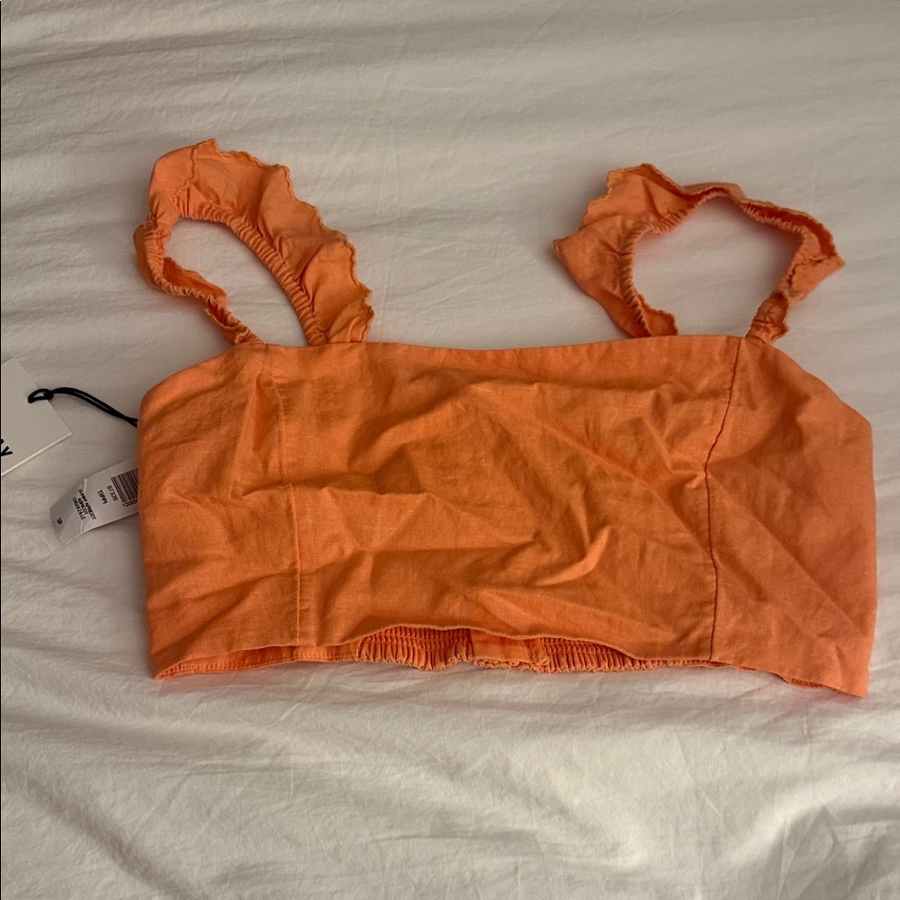 Sunday Best Orange Crop Top